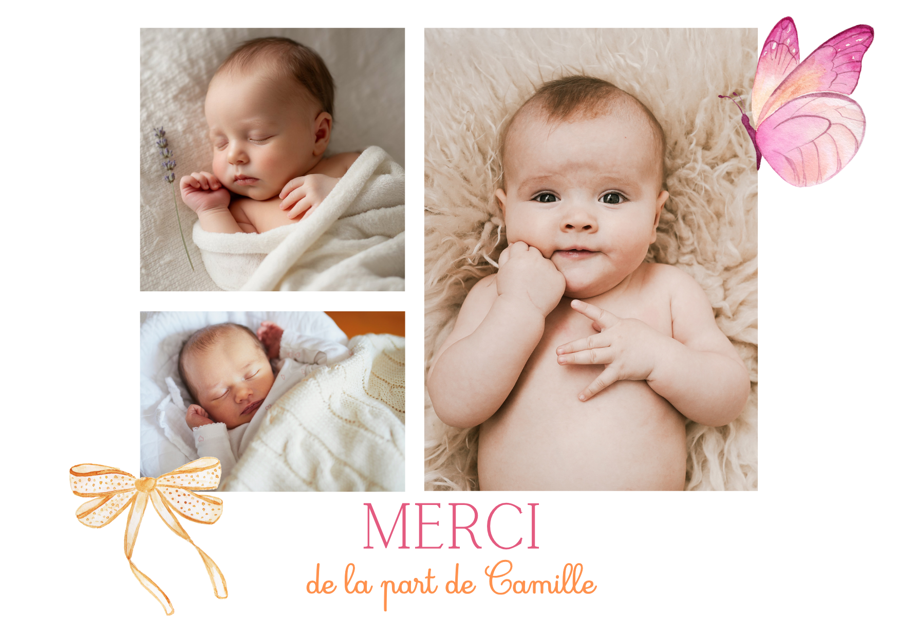 Remerciement verso